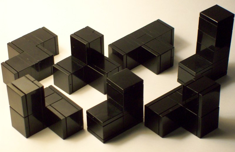 Pieces of Soma Cube